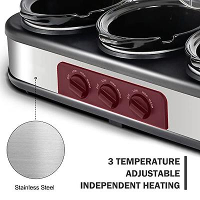 TeamFar Sauce Pan Set, 1+2+3 QT Stainless Steel Tri-ply Saucepan Small  Cooking Pot with Lid, for Induction, Gas, Electric, Ceramic, Healthy &  Heavy