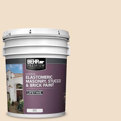 BEHR PREMIUM 5 gal. #M240-1 Bay Scallop Elastomeric Masonry, Stucco and  Brick Exterior Paint - Yahoo Shopping