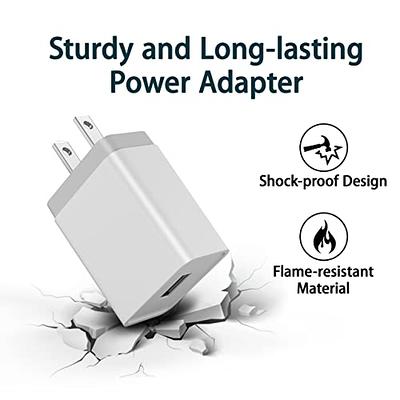 USB Wall Charger, LUOATIP 3-Pack 2.1A/5V Dual Port USB Cube Power Adapter  Charger Plug Block Charging Box Brick for iPhone 13 12 11 Pro Max SE XS XR  X