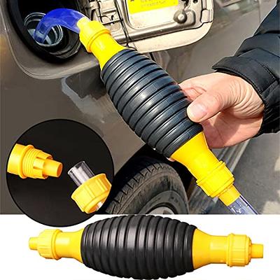 Gasoline siphon pump, gas siphon pump, siphon hand pump for liquid delivery  such as fuel/water/natural gas/gasoline/oil/gasoline/diesel, with siphon  hose/control valve/hose clamp (5 ft) - Yahoo Shopping