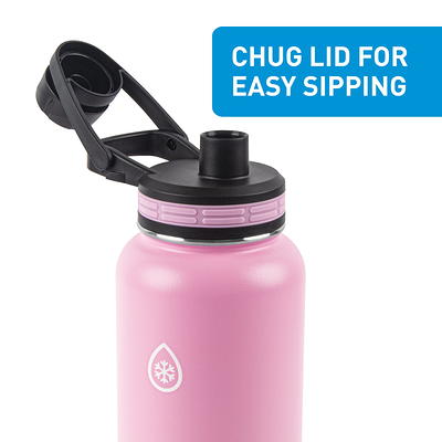 ThermoFlask Water Bottle Blue 24 oz Chug Lid Stainless Steel