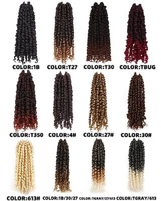 Ombre Crochet Hair Senegalese Twist 8 Packs Braids 22 Inch (Pack of 8)  1B/30/27