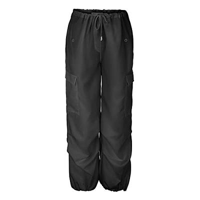 Women's Soft Cargo Pants Lightweight Women's Plus Size Black Cargo