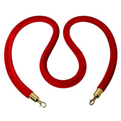 YaeMarine 4-Pack Velvet Stanchion Rope 5Ft Stanchion Queue Barrier Rope  Velvet Rope Crowd Control Rope Barrier (Red) - Yahoo Shopping