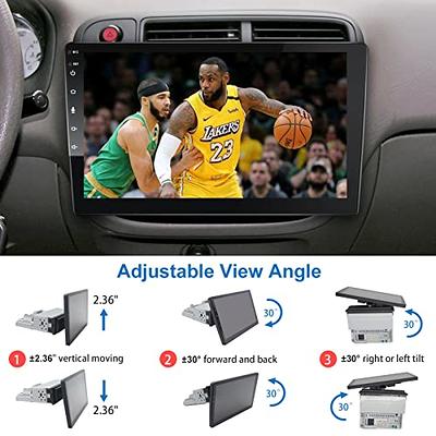 10.1 Inch Adjustable Removable Touch Screen Car Stereo Single Din Apple  Carplay Android Auto Car Radio Bluetooth FM Car Audio Receiver Support TF  AUX