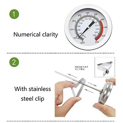 Oil Thermometer Deep Fry with Clip Candy Thermometer Long Fry