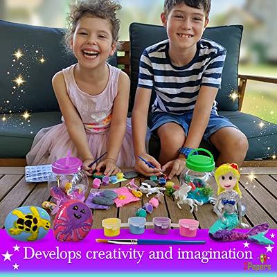 Unicorn Craft Kits for Kids Girls Ages 6-8, Dinosaur Unicorn Toys for 3 4 5  6 7 8 Years Old Girls, Kids Night Light Art and Craft, Xmas 3-12 Year Old  Girls Gifts 