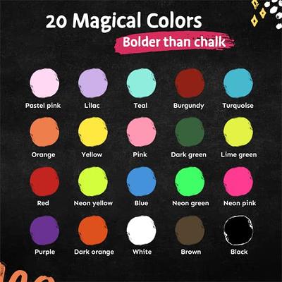 Liquid Chalk Markers for Blackboards - Bold Color Dry Erase Marker Pens - Chalk