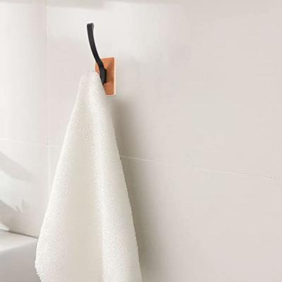 Housoutil 2pcs Towel Hook Rustic Wall Mount Hooks Wood Wall Hanger Heavy  Duty s Hooks Wooden