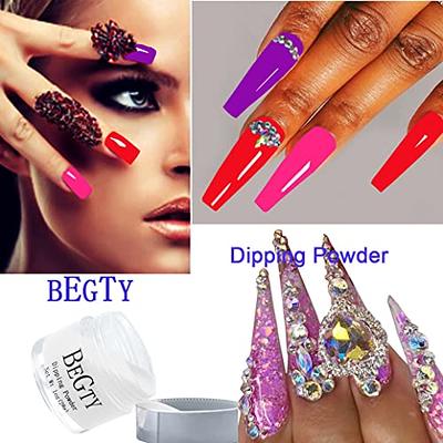 BEGTY Nail Dipping Powder Nails Dip Powder Clear Nail Art