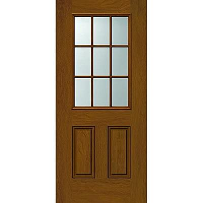 ODL Exterior Front Door Glass Replacement – Home Improvement - Entry Door  Inserts Glass Kit with Low-E Double Pane Tempered Clear Glass - 4 Light  Grid - 24 x 38 