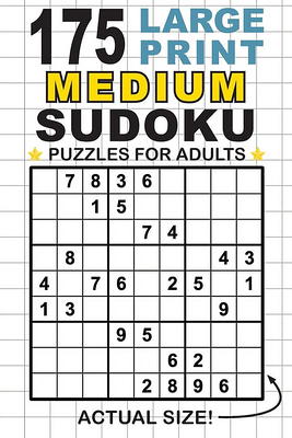 100 Large Print Easy 6x6 Sudoku Puzzles for Adults: Only One Puzzle Per  Page! (Pocket 6x9 Size) (Paperback)(Large Print) 