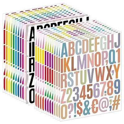 8 Sheets self-adhesive mailbox decal letter stickers large abc stickers