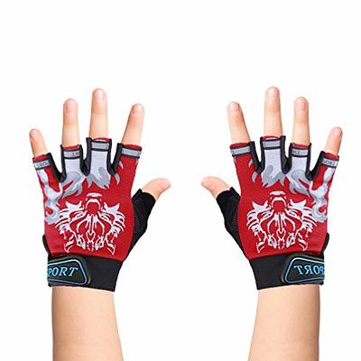 ChinFun Sailing Gloves 3/4 Finger Padded Palm Mesh Back for