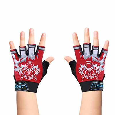 Kids Cycling Gloves, Kids Fishing Gloves, 4-10 Years Boys Girls Kids Sport  Gloves, Breathable Non-Slip Full Finger Gloves for Child Cycling Climbing  Riding Biking Outdoor Sports : Buy Online at Best Price