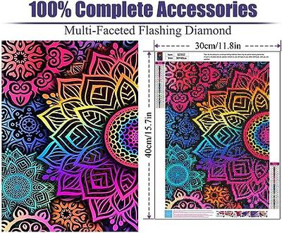 ICECHEN Mandala Diamond Painting Kits for Adults, Colorful 5D Diamond Art  Kits for Adults Beginner, Paint with Diamonds Pictures DIY Full Drill Gem  Painting Kit Diamond Dots for Home Wall Decor 