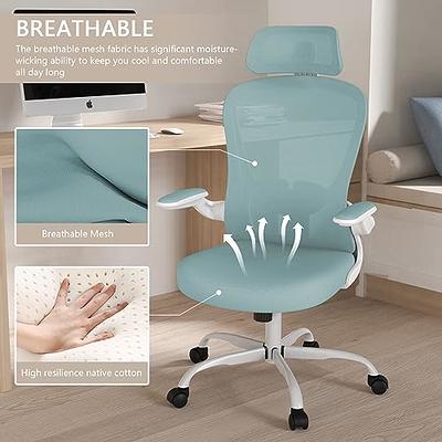 Office Chair, High Back Ergonomic Desk Chair, Breathable Mesh Desk Chair  with Adjustable Lumbar Support and Headrest, Swivel Task Chair with flip-up  Armrests, Executive Chair for Home Office - Yahoo Shopping