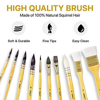 Wooden Stencil Brushes,12Pcs 3 Sizes Natural Stencil Brushes Bristle Art Painting  Brushes For DIY Crafts Supplies
