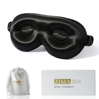 ZIMASILK Adjustable Pure Mulberry Silk Sleep Mask, 3D Contoured Cup Eye  Mask for Sleeping, Super Soft Breathable Blindfold, Perfect Blocks Light  for