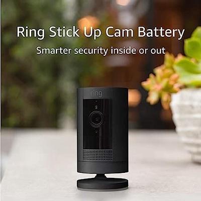 Ring Stick Up Cam Solar | Weather-Resistant Outdoor Camera, Live View,  Color Night Vision, Two-way Talk, Motion alerts, Works with Alexa | White