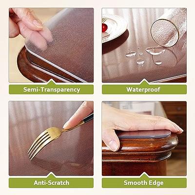 OstepDecor Clear Table Protector, 40 x 100 Inch Clear Table Cover  Protector, 1.5mm Thick Table Pad for Dining Room Table, Clear Table Cloth  Cover Protector, Plastic Table Cloth for Wooden Table - Yahoo Shopping