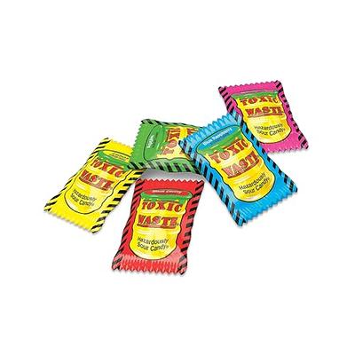 TOXIC WASTE | 1 Pound Bag Assortment of Toxic Waste Sour Candy - 5 Flavors:  Apple, Watermelon, Lemon, Blue Raspberry, and Black Cherry