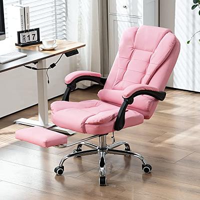 Belandi Massage Office Chair, Ergonomic Executive Computer Chair w/Foot Rest,  PU Leather Executive Office Chair w/Heated, Padded Armrest, High Back  Swivel Recliner for Office Home Study (Pink2) - Yahoo Shopping