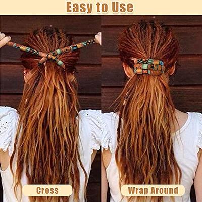 4 PCS Spiral Lock Hair Tie with 4 Bags Colorful Dreadlock Hair Ties Long  Bendable Dread Bands Bohemian Ponytail Holders Loc Hair Accessories for  Women Men Thick Curly Hair - Yahoo Shopping