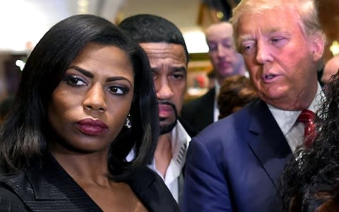 Omarosa appeared on The Apprentice before coming to work at the White House - Credit: AFP