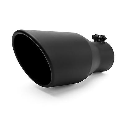 Richeer 2.5 Inch Exhaust Tip, 2 1/2 Inlet 4 Outlet 9 Length Stainless  Steel Exhaust Tip with Black Powder Coated Finish Universal for Vehicles  with 2.5 O.D. Tailpipe, Bolt on - Yahoo Shopping