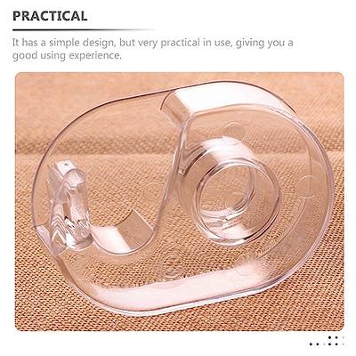 2pcs Plastic Clear White Masking Tape Dispenser Washi Tape Holder