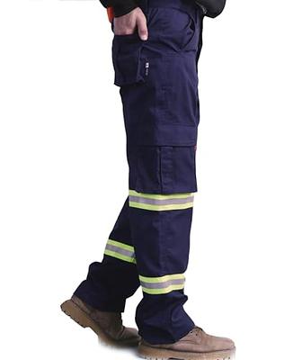 BOCOMAL FR Pants High Visibility Cargo Pockets Flame Resistant Hi