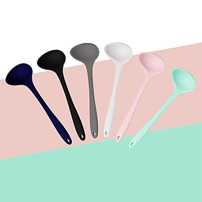 Swanky Soup Ladle by OTOTO - Soup Spoon, Silicone Spoon, Gravy Ladle,  Floating Soup Ladles for Serving - Swan Ladles For Cooking