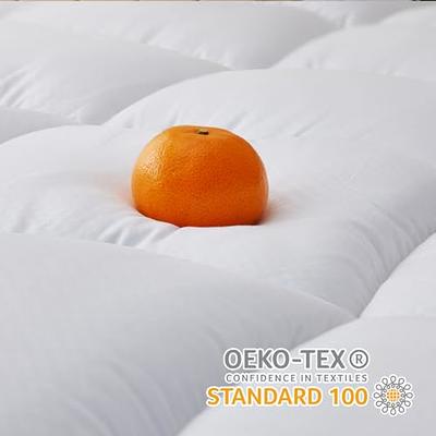 TopTopper Mattress Topper Queen Size, Cooling Mattress Pad Cover for Hot  Sleepers, Extra Thick 5D Snow Down Alternative Overfilled Plush Pillow Top