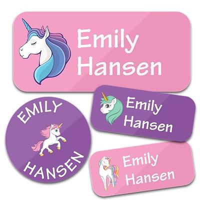 30 Waterproof Name Labels for Girls, School, Daycare and Camp Labels  Personalized and Custom With Name for Kids 