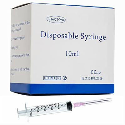 1Ml Syringe With Needle-25G 1 Inch Needle, Disposable Individual  Package-Pack Of 100 Sealed Sterile Syringe Easy To Use