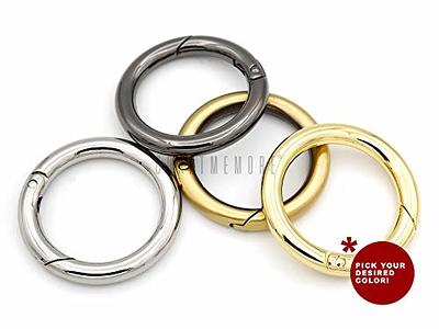 Gunmtal O-rings Metal O Ring Spring Ring Clasp Push Gate O 