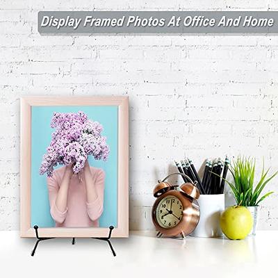 2 Pack 6 Inch Iron Display Stand Easel Plate Photo Holder Picture Frame  Stand