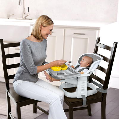 Ingenuity Slate Gray SmartClean Toddler Booster Seat