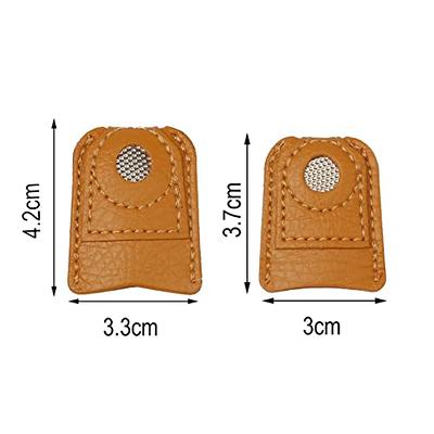 Leather Thimble Hand Sewing Thimble Finger Protector Coin Thimble