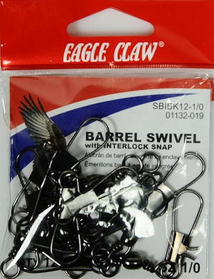 Eagle Claw Barrel Swivel, Brass, Size 1, 12 Pack - Yahoo Shopping