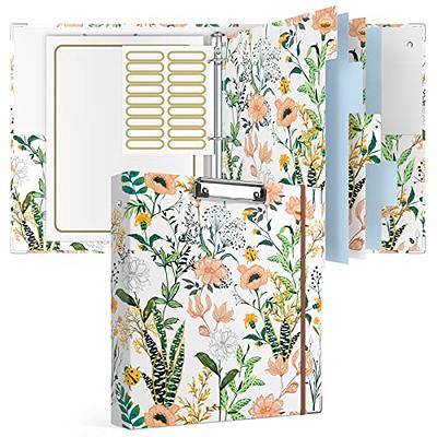 Suin 1-Inch 3 Ring Binder with 2 Interior Pockets, 1'' Basic Binders Holds US Letter Size 8.5'' x 11'' Paper - Durable, Versatile