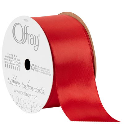 Red - Satin Ribbon Single Face - ( 1/8 inch | 100 Yards )