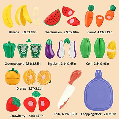 Kitchen Fruit Vegetable Food Cutting Set Pretend Role Kids Play Education  Toy