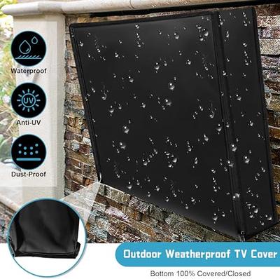 Outdoor TV Cover 52 to 55 Inch Weatherproof, Waterproof Outside TV Covers Heavy  Duty 600D Oxford