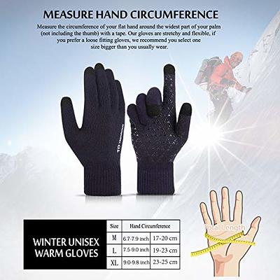 OZERO Winter Gloves for Men Touch Screen Glove Non-Slip Silicone Gel Warm  for Smart Phone Texting - Thermal Windproof and Waterproof for Running  Cycling Driving - Black (Large) - Yahoo Shopping