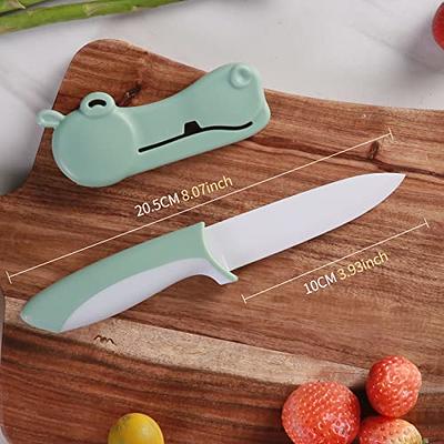 Ceramic Knife Ultra Sharp Kitchen Paring Knife with Stain Resistant,  Multi-Color Handles Used for Cutting Vegetable Fruit 