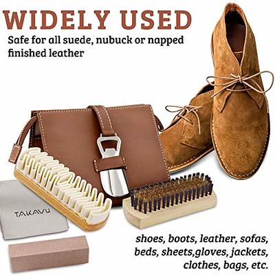 Brush with Nylon and Brass Bristles for Cleaning Suede