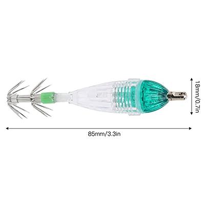 5pcs Waterproof Underwater Led Fishing Light Fish Lure Attracting Light  Lamp With Squid Jig Hooks