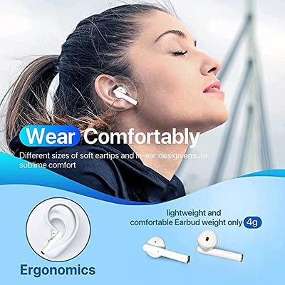  Wireless Earbuds, Bluetooth 5.3 Earbuds Stereo Bass, Bluetooth  Headphones in Ear Noise Cancelling Mic, Earphones IP7 Waterproof Sports,  32H Playtime USB C Mini Charging Case Ear Buds for Android iOS 